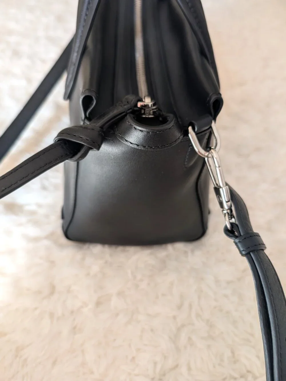 NWT 3.1 Phillip Lim Ames Small Patchwork Satchel (color: black)